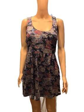 xxi Forever 21 Floral Print Sleeveless Mini Dress